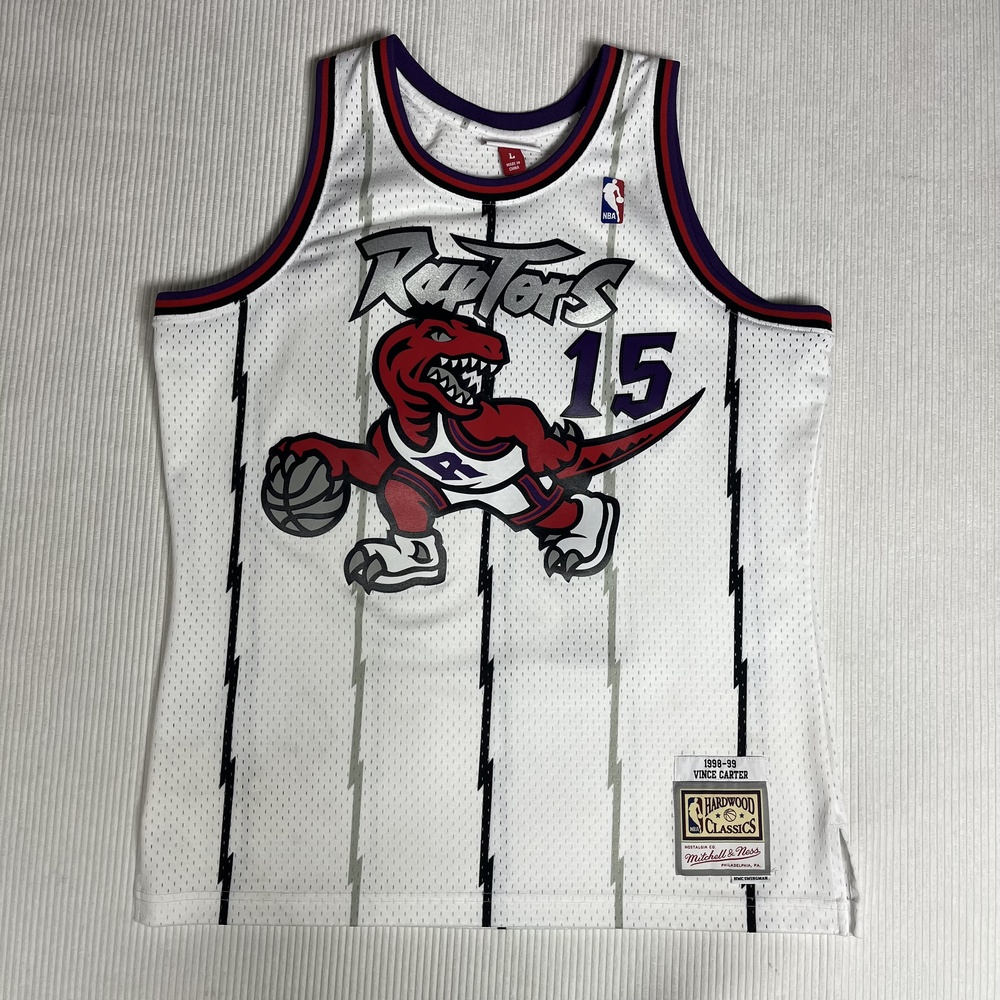Toronto Raptors Jersey Mens Large NBA Basketball Vince Carter 15 Mitchell & Ness